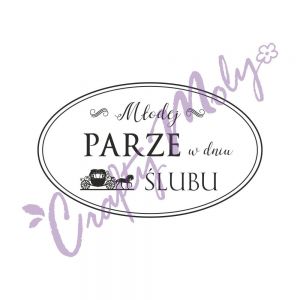 Stempel gumowy Crafty Moly Młodej Parze w Dniu Ślubu